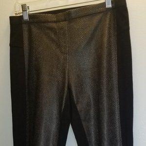 BCBG MAXAZRIA Snakeskin Print/Black Leggings M
